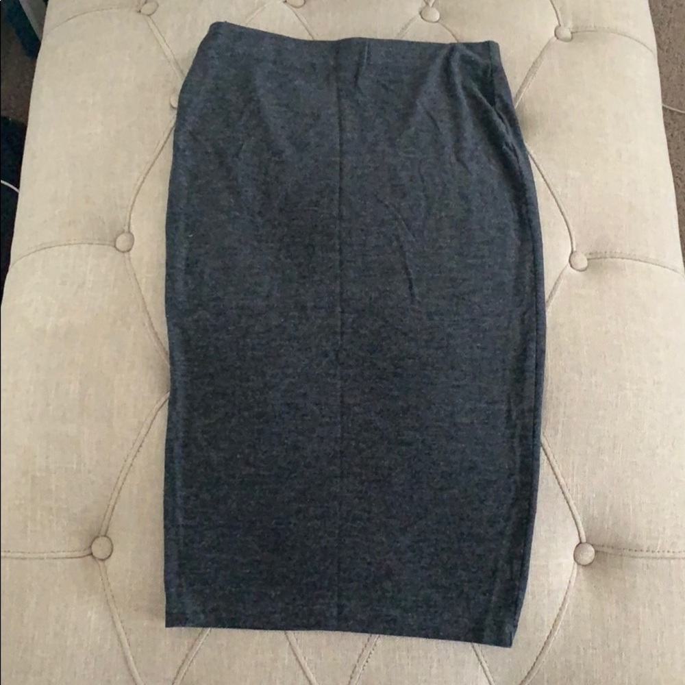 Grey Pencil Skirt